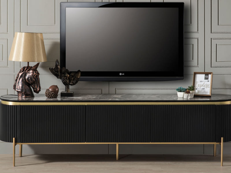 Tesla Black Gold Tv Ünitesi