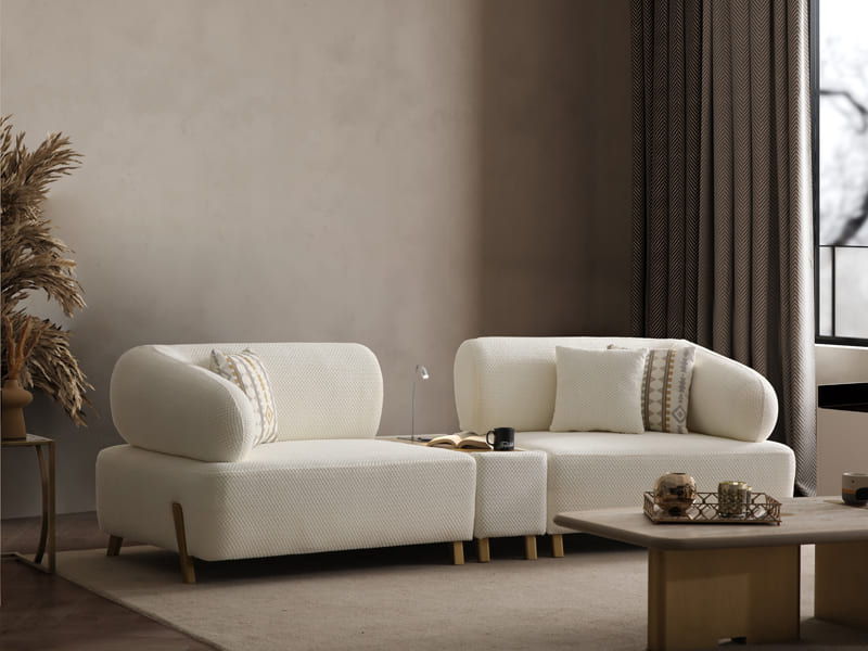 Antik İlyora Premium Kumaş Koltuk Takımı