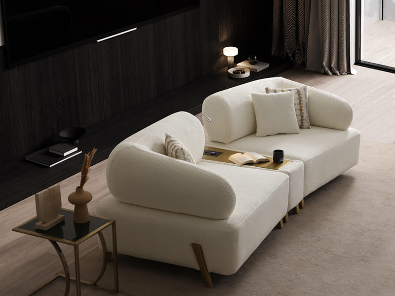 Antik İlyora Premium Kumaş Koltuk Takımı