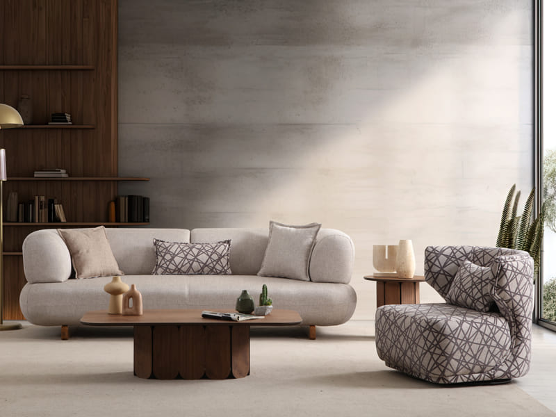 Manetti Premium Yataklı Koltuk Takımı (Keten)