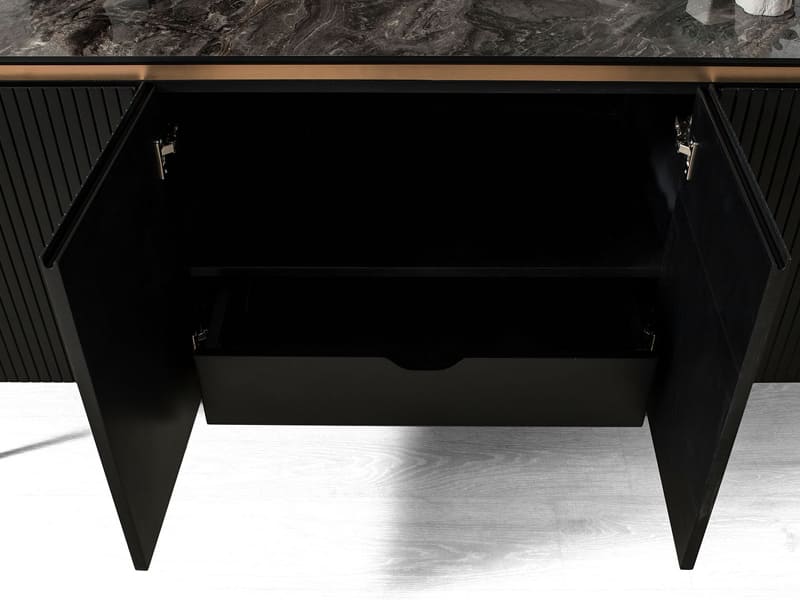 Tesla Black Bronze Yemek Odası