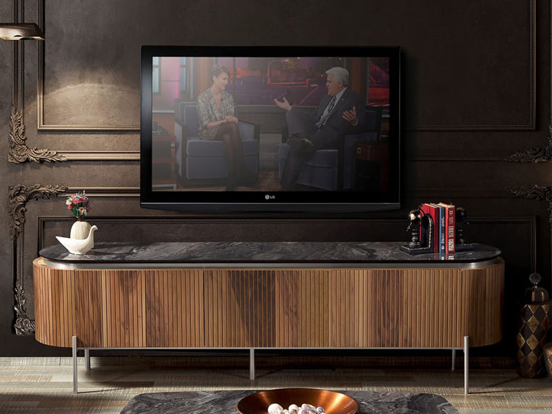 Tesla Walnut Silver Yemek Odası