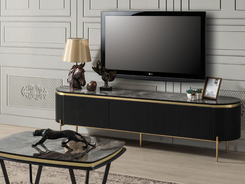 Tesla Black Gold Tv Ünitesi