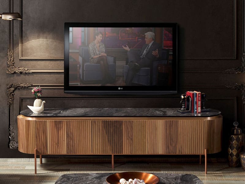 Tesla Walnut Bronz Tv Ünitesi