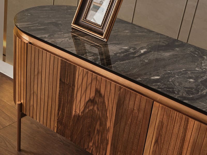 Tesla Walnut Bronz Tv Ünitesi