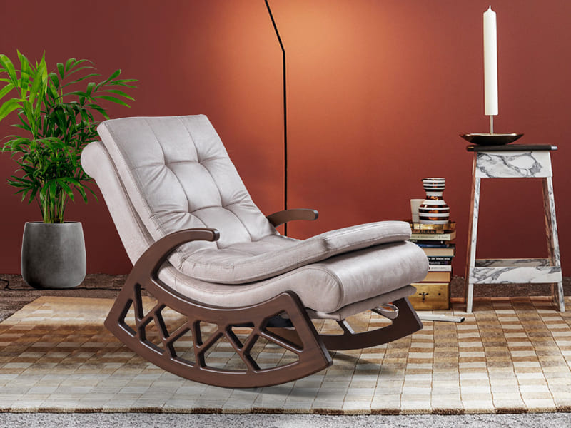 Relax Bej Sallanan Sandalye