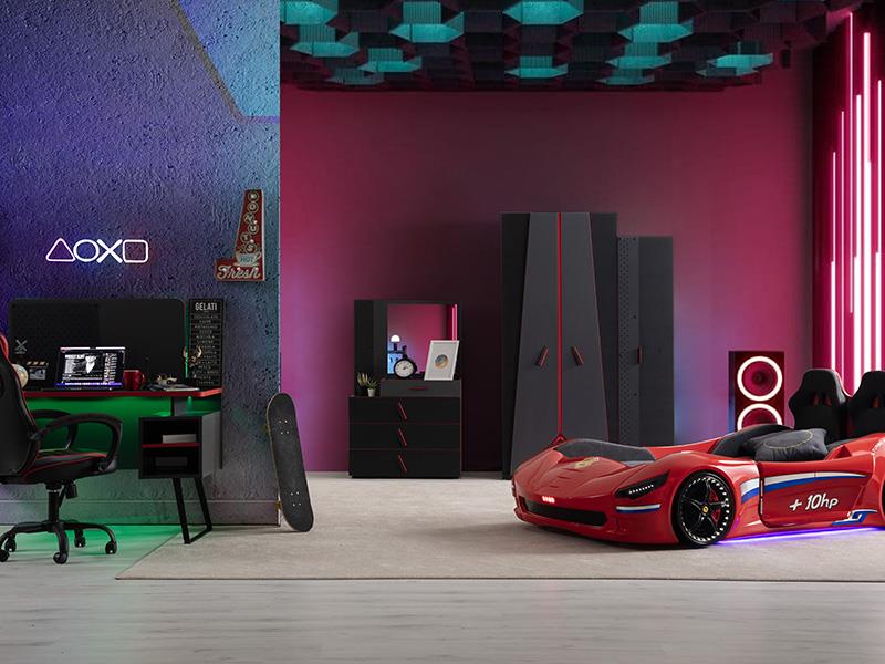 Gamer With Cars Genç Odası Takımı