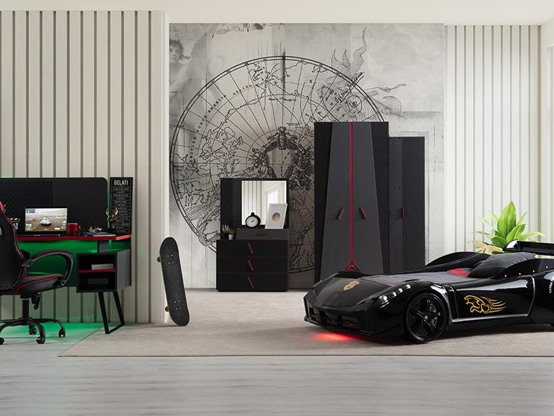 Gamer With Cars Genç Odası Takımı
