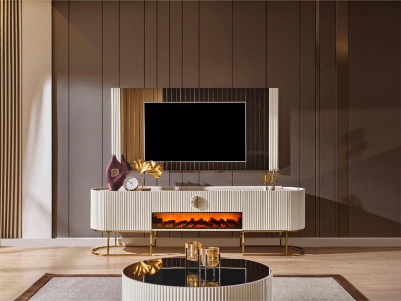 Gucci Ekru Gold Tv Ünitesi